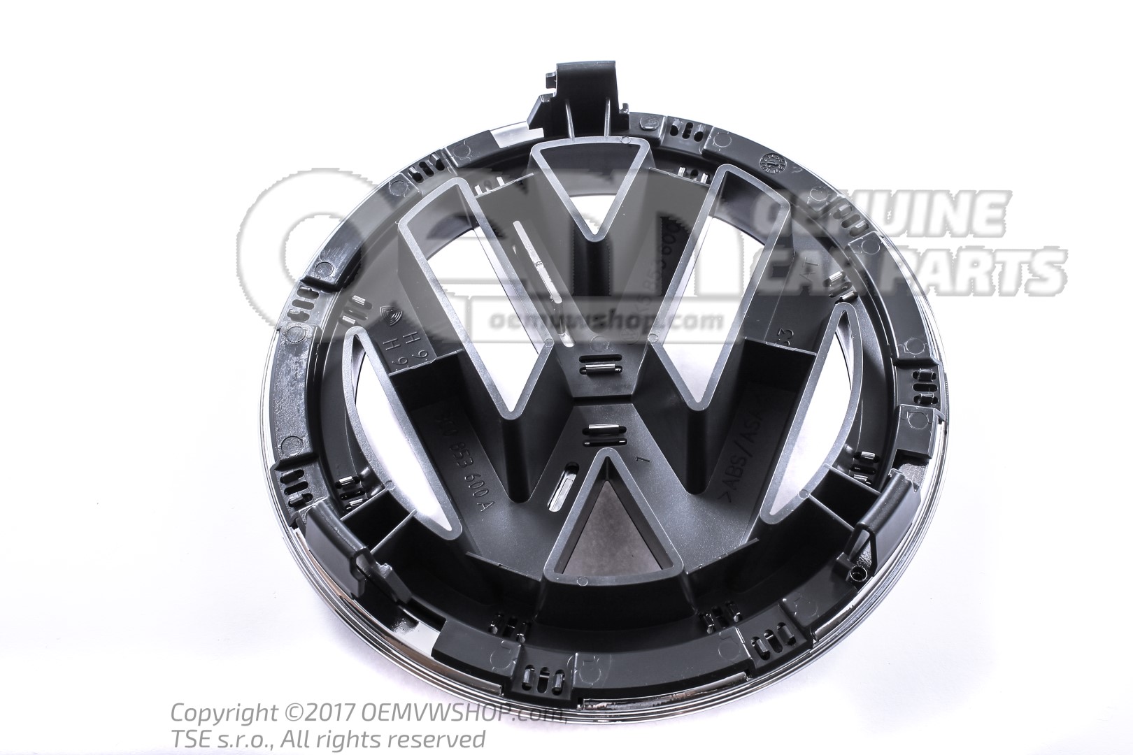Neuf D'origine VW-Emblème Lettrage Logo Avant Chrome Brillant/anthracite 3d7853600 mqh