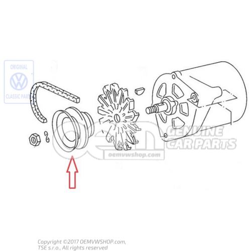 Polea correa trapezoidal 035903119D