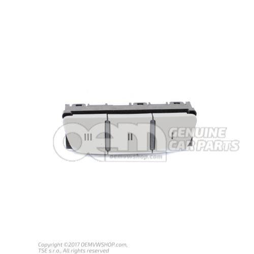 Operating unit for garage door opener titanium grey