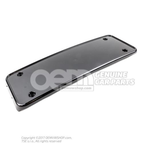 Licence plate holder black-glossy Audi A6/S6/Avant/Quattro 4G 4G0807285AFT94