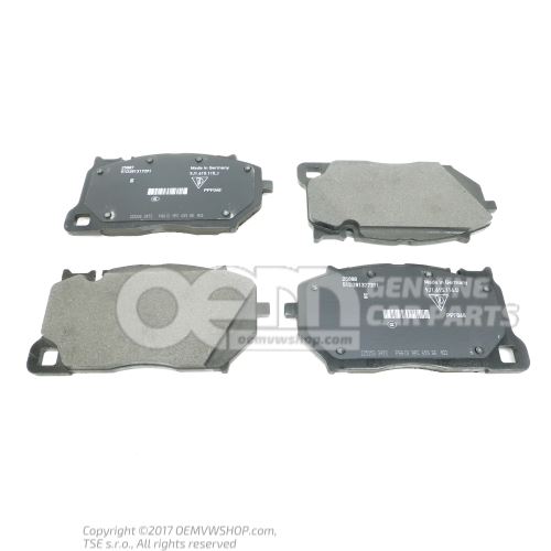 1 set of brake pads for disk brake size 420X40MM 9J1698151G