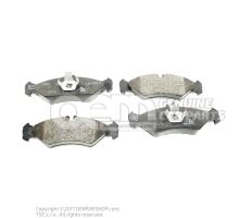 1 set of brake pads for disk brake 2D0698451D