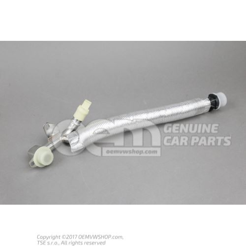 Coolant pipe with coolant hose 06K121497BD