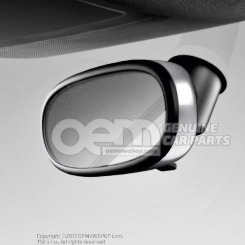 Trim for rear-view mirror foil silver