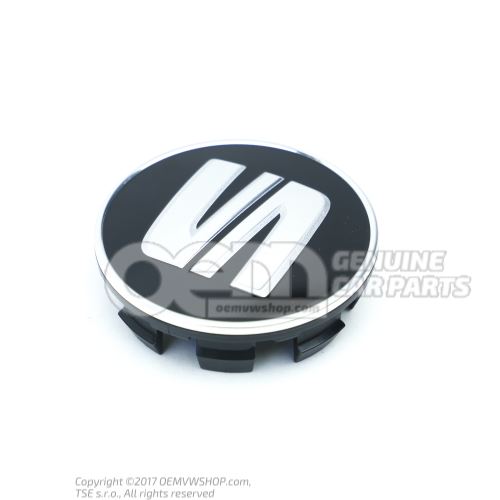 Hub cap high-gloss black/ matt aluminium Seat Alhambra 7N 7N5601171 CBX