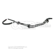 Fuel line (pipe) with breather line (pipe) 8T0201528D