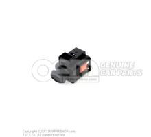 Flat connector housing with contact locking mechanism connection piece alternator 4D0971992B