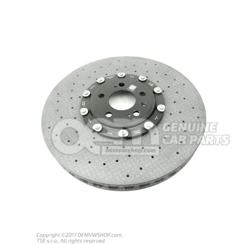 Ceramic brake disc (vented) size 420X40 4M0615301BS