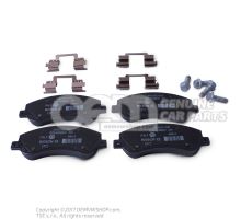 1 set of brake pads for disk brake 2H0698151A