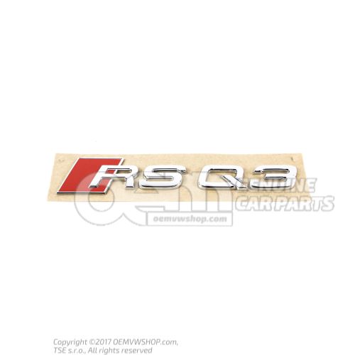 Monogramme Audi RSQ3 8U 8U0853740