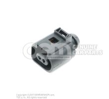 Flat contact housing with contact locking mechanism, a/c compressor 1J0973702