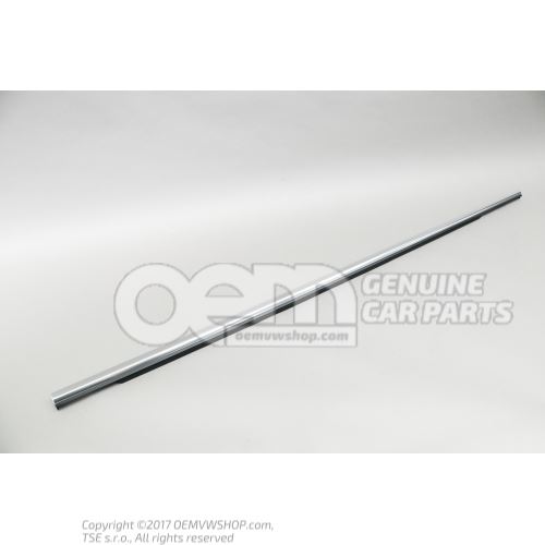 Window slot seal with trim strip aluminium Audi Q7 4M 4M0853764 3Q7