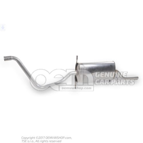 Rear silencer Volkswagen Golf Cabriolet 171 155253609N