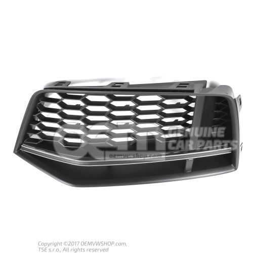 Air guide grille satin black Audi TT/TTS Coupe/Roadster 8S 8S0807681A 3Q7