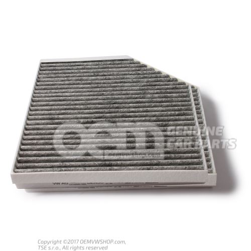 Filter element for fine dust, odour and hazardous emissions filtering 4H0819439