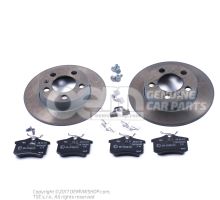1 set brake discs with      &#39;ECO&#39; brake pads JZW698601AC