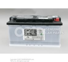 Battery with charge state indicator, filled and charged 000915105DK