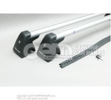 1 set support rails for vehicles with roof rails 760071151