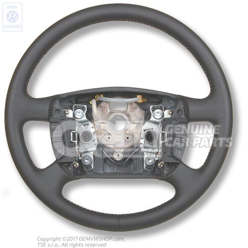 Multifunction steering wheel steering wheel black/yellow 1J0419091CHHUW