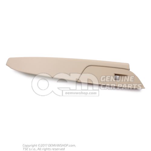 Armrest (leatherette) armrest (fabric) corn silk beige 7P1868170A 86W