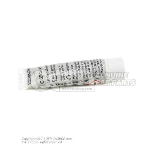 Lithium lubricating grease  to be used for item: G  055150A1