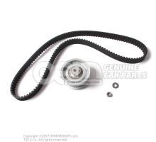 Repair kit for toothed belt with tensioning roller