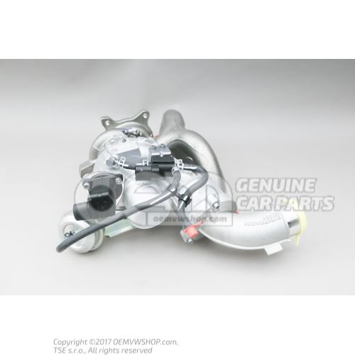 Exhaust manifold with turbo- charger 06J145722D