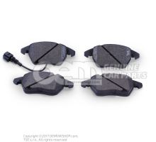1 set of brake pads with wear display for disc brakes 'eco' economy to remove brake pad wear display JZW698151B
