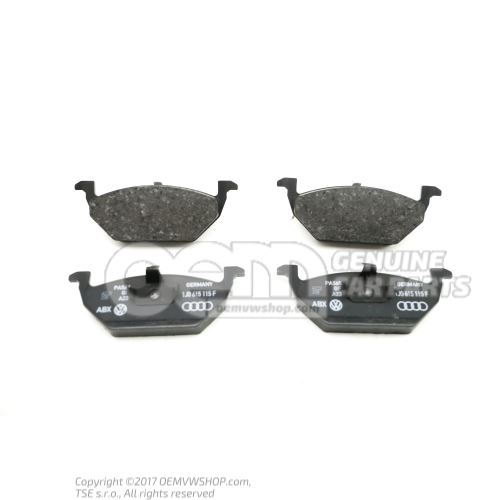 1 set of brake pads for disk brake 1J0698151J