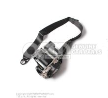 Three-point automatic seat belt with belt tensioner Black 4M0857705ACV04