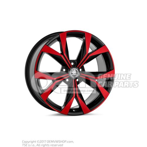 Aluminium rim black/red 57A071499E QXJ