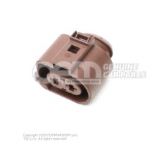 Flat contact housing with contact locking mechanism connection piece air supply unit 3B0973752A