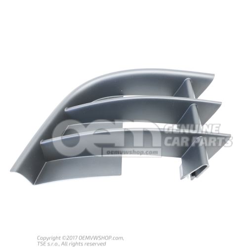 Grille cover for fog lamp satin black 5J0853665A 9B9