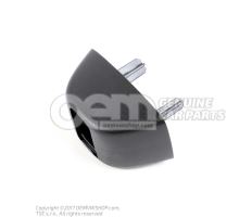 Cover cap, retainer for sun visor, satin black 4G0857563  9B9