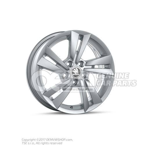 Aluminium rim diamond silver