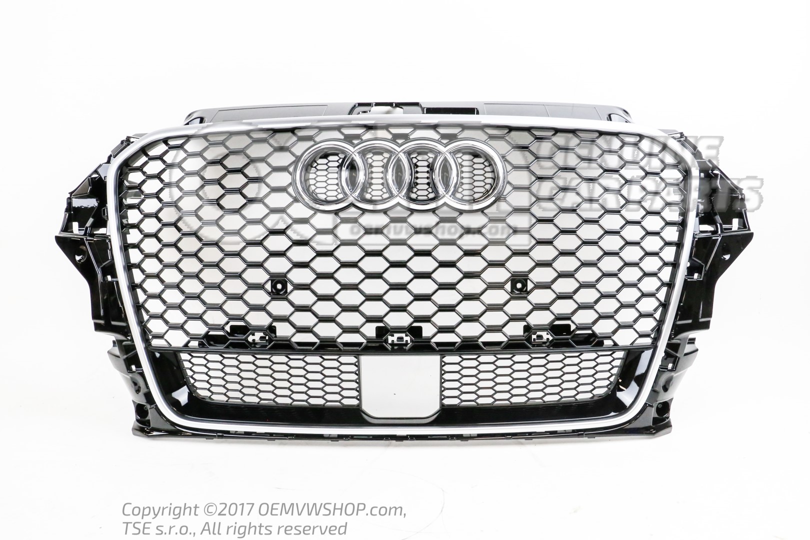 Radiator grille high-gloss black/ matt Audi RS3 Sportback 8V YNP | oemVWshop.com