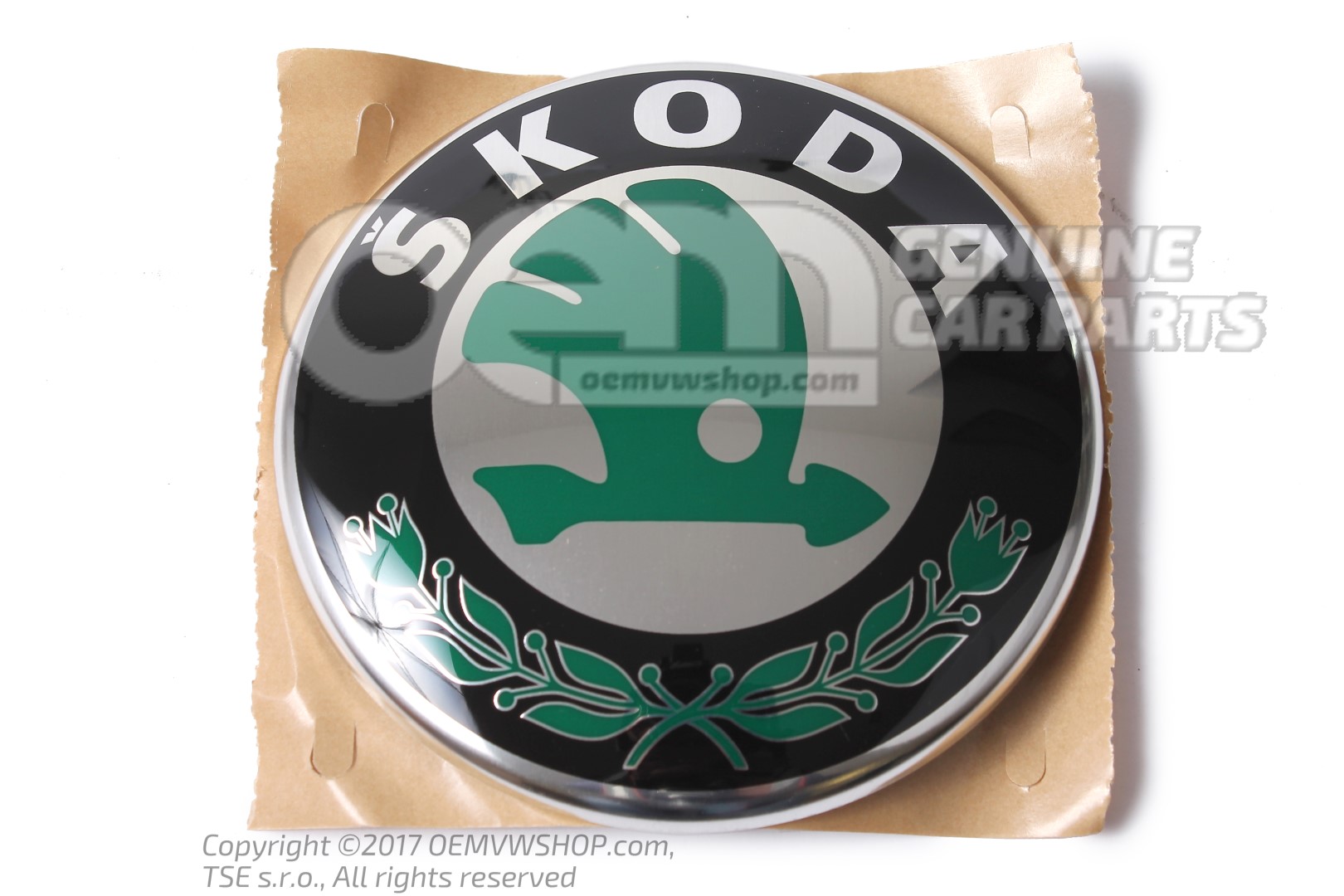 Эмблема SKODA чёрный satinschwarz/melange 5L0853621 MEL | oemVWshop.ru