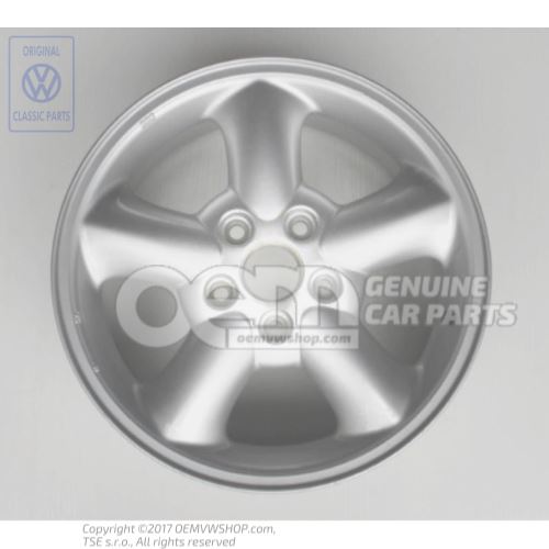 Llanta de aluminio colores cromo-metalizados Volkswagen Sharan 7M 7M0601025G 091