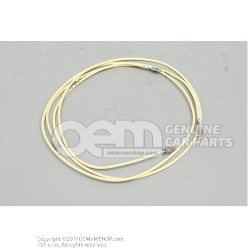 1 set single wires each with 2 gold-plated contacts, in bag of 5, 'order qty. 5', flat contact 000979133EA
