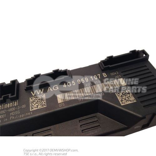 Control unit for tailgate 4G5959107B