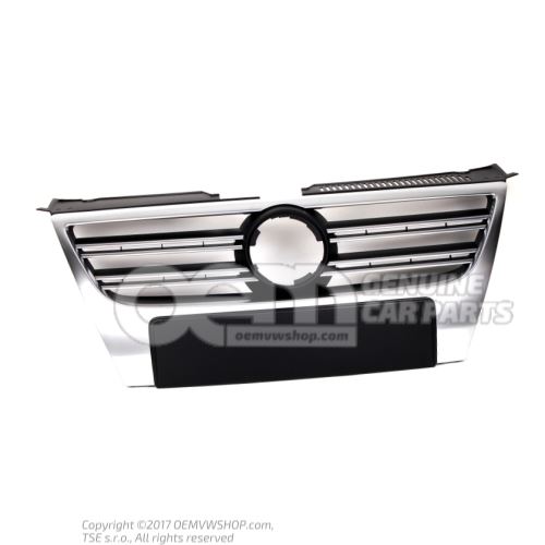Grille de calandre avec baguette decorative chromee grille de calandre aluminiun Volkswagen Passat 3C 3C0853651P 3Q7