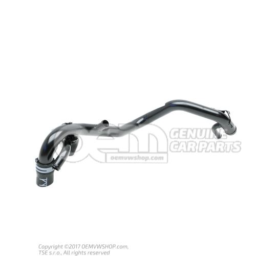 Coolant pipe with coolant hose 2H0122101K