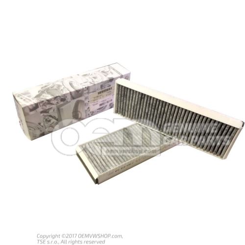 1 jeu de cartouches de filtre pour poussieres fines, odeurs et substances polluantes 4F0898438C