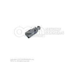 Flat connector housing with contact locking mechanism 1J0973802