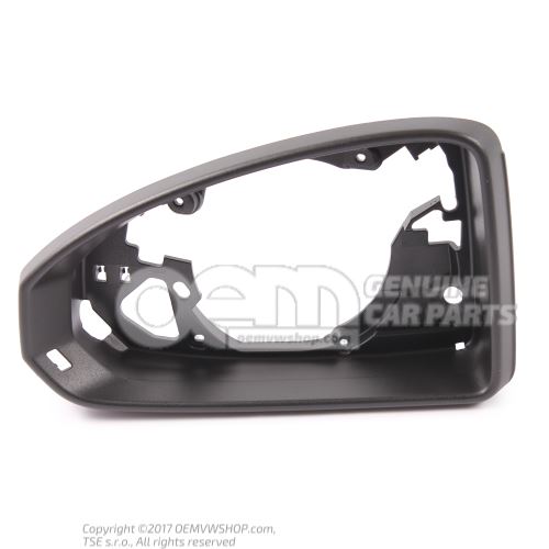 Bastidor para retrovisor ext. negro satinado 8S0857239 9B9