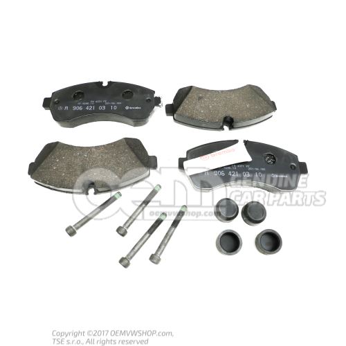 1 set of brake pads for disk brake 2E0698151G