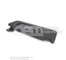 Sun visor with mirror and cover black 5G0857552CC3H8