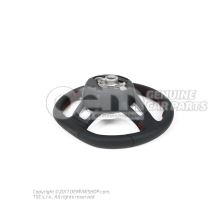 Steering wheel (leather) steering wheel schwarz/flashrot 6C0419091CAAPX
