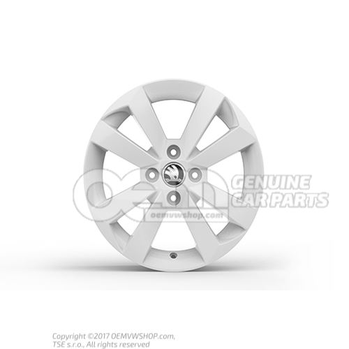 Aluminium rim white