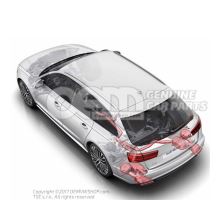 1 jeu de pièces de fixation pour système Motorsound Audi A3 Saloon/Sportback 8V 8V0071770
